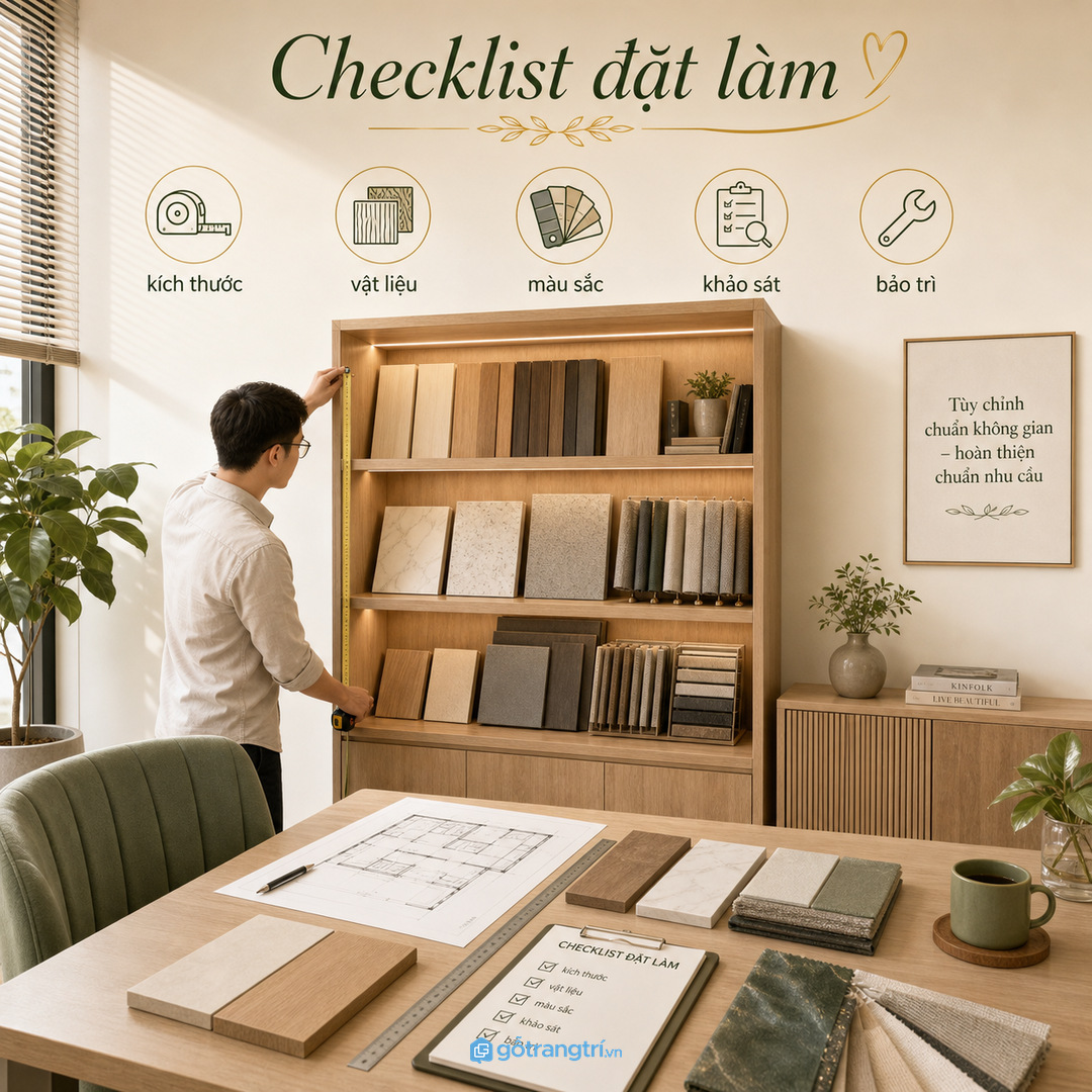 Showroom mini cần tủ mẫu làm điểm tin cậy chứ không phải kho