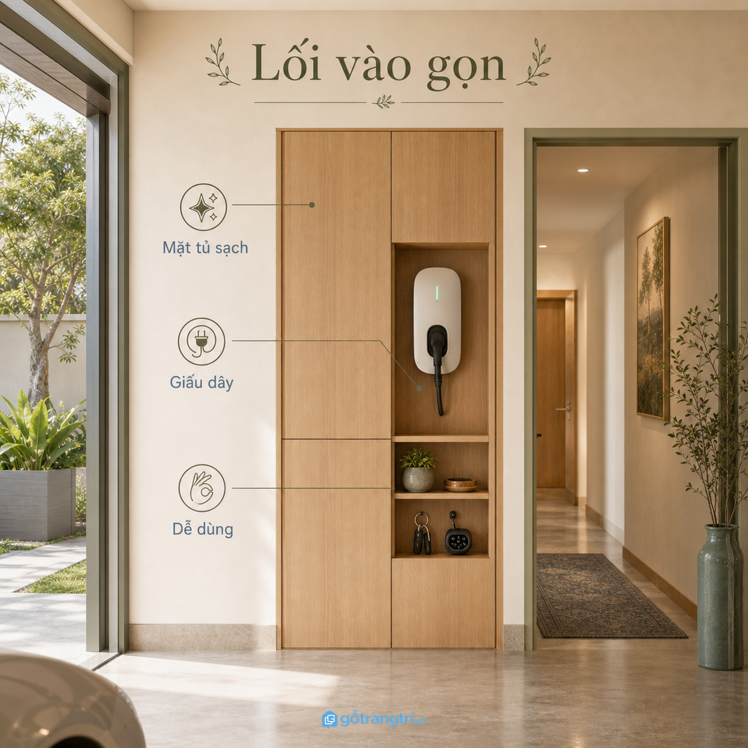Gara liền sảnh phụ cần mặt tủ sạch để khu kỹ thuật vẫn sang