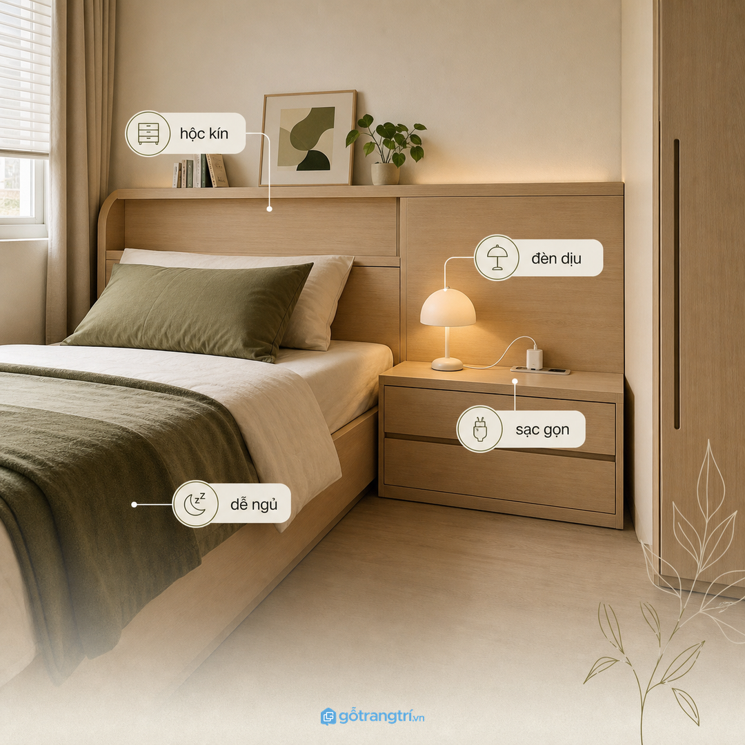 Vách đầu giường an toàn hơn cho người lớn tuổi