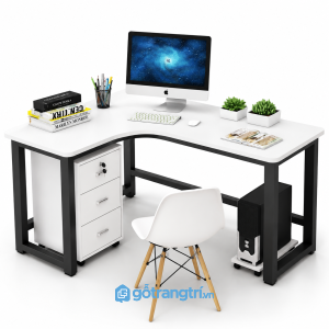Bàn làm việc chữ L có hộc tủ hiện đại GHS-4044 - 1400x1200x750mm - Tùy chọn - GHS-4044