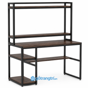 Bàn làm việc kèm kệ phong cách công nghiệp hiện đại GHS-4030