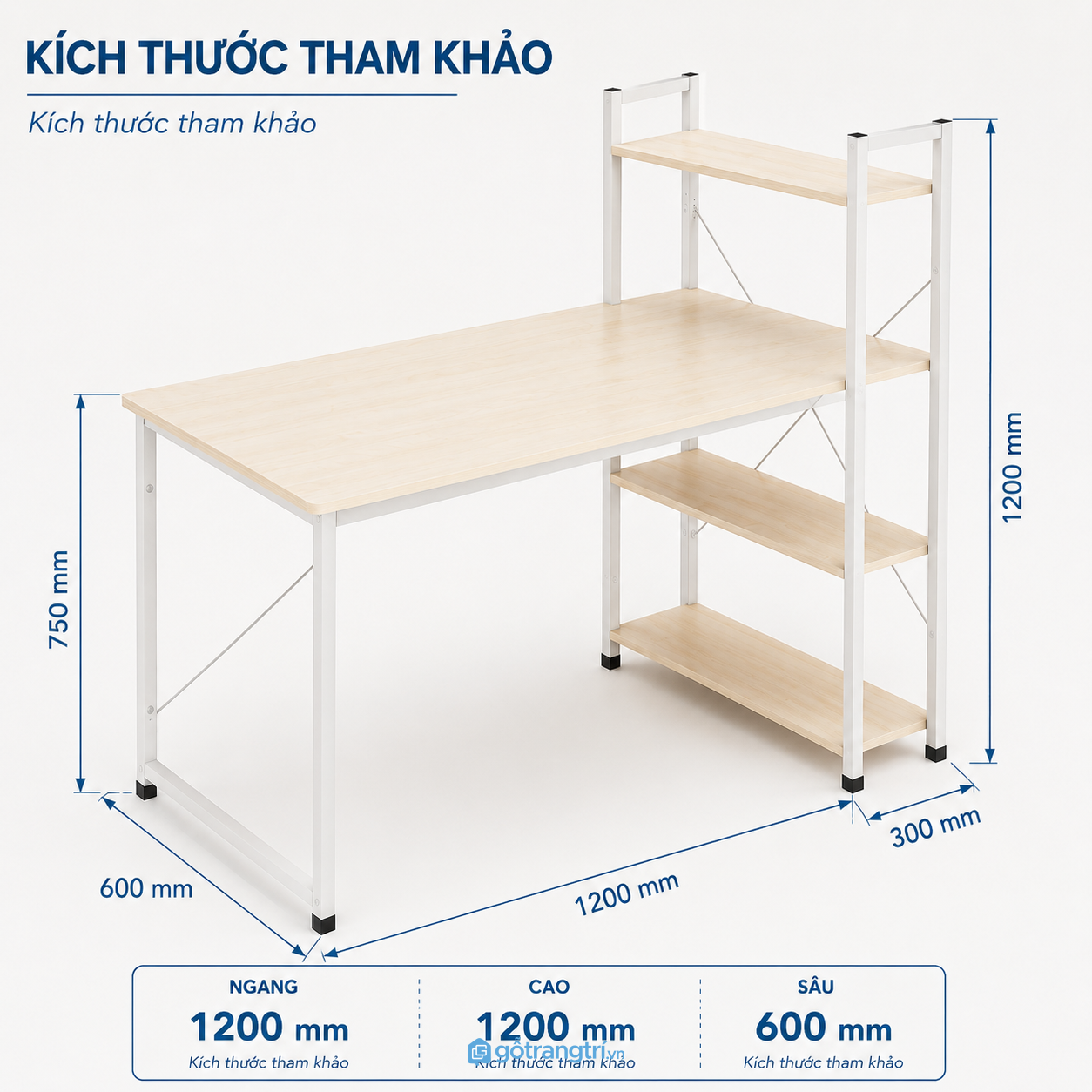 Bàn làm việc kèm kệ sách hiện đại – Giải pháp lưu trữ gọn gàng cho góc làm việc Bàn làm việc kèm kệ sách hiện đại – Giải pháp lưu trữ gọn gàng cho góc làm việc