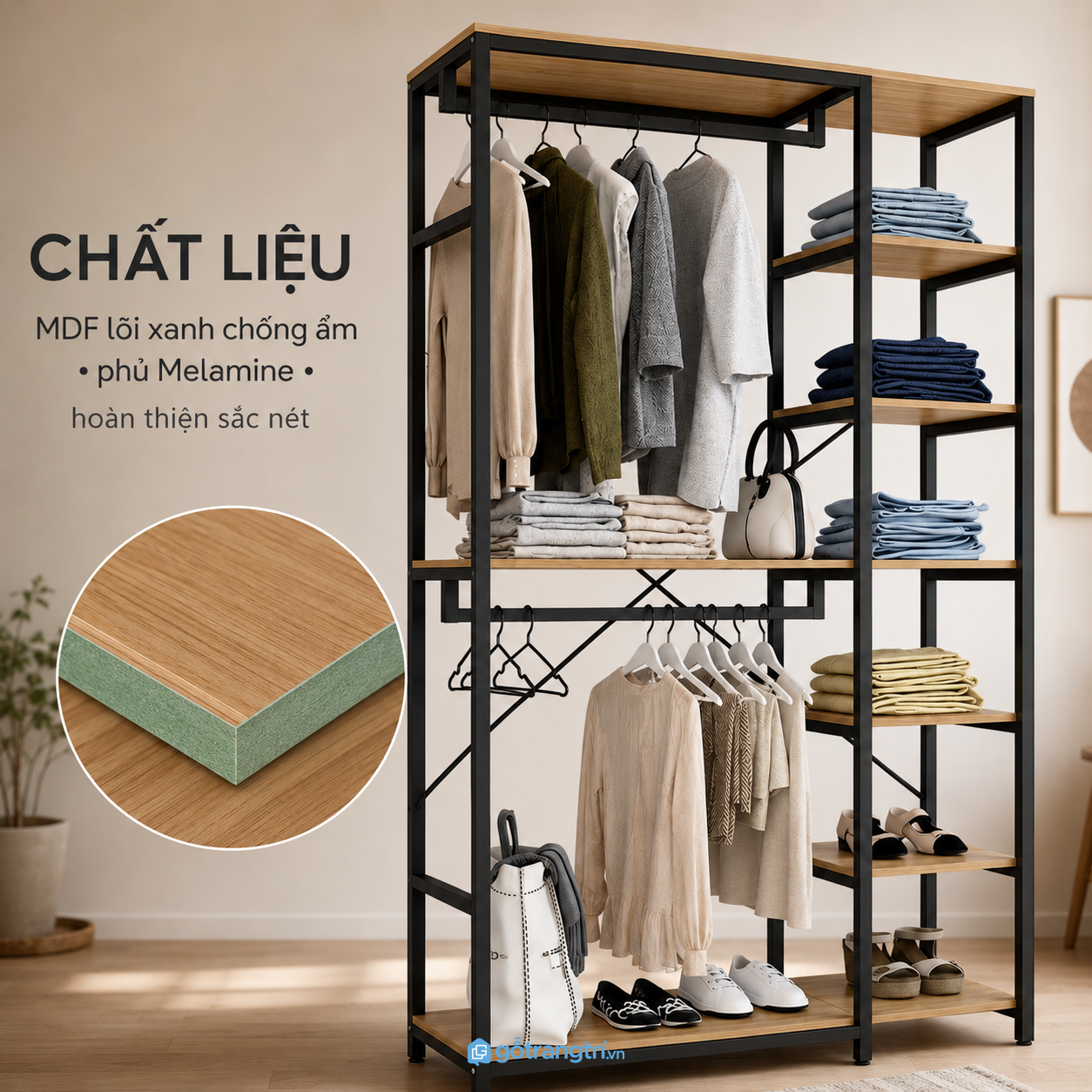 Chất liệu bền chắc đáp ứng nhu cầu sử dụng lâu dài
