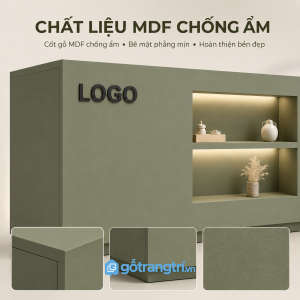 Chất liệu bền đẹp, phù hợp sử dụng trong môi trường doanh nghiệp