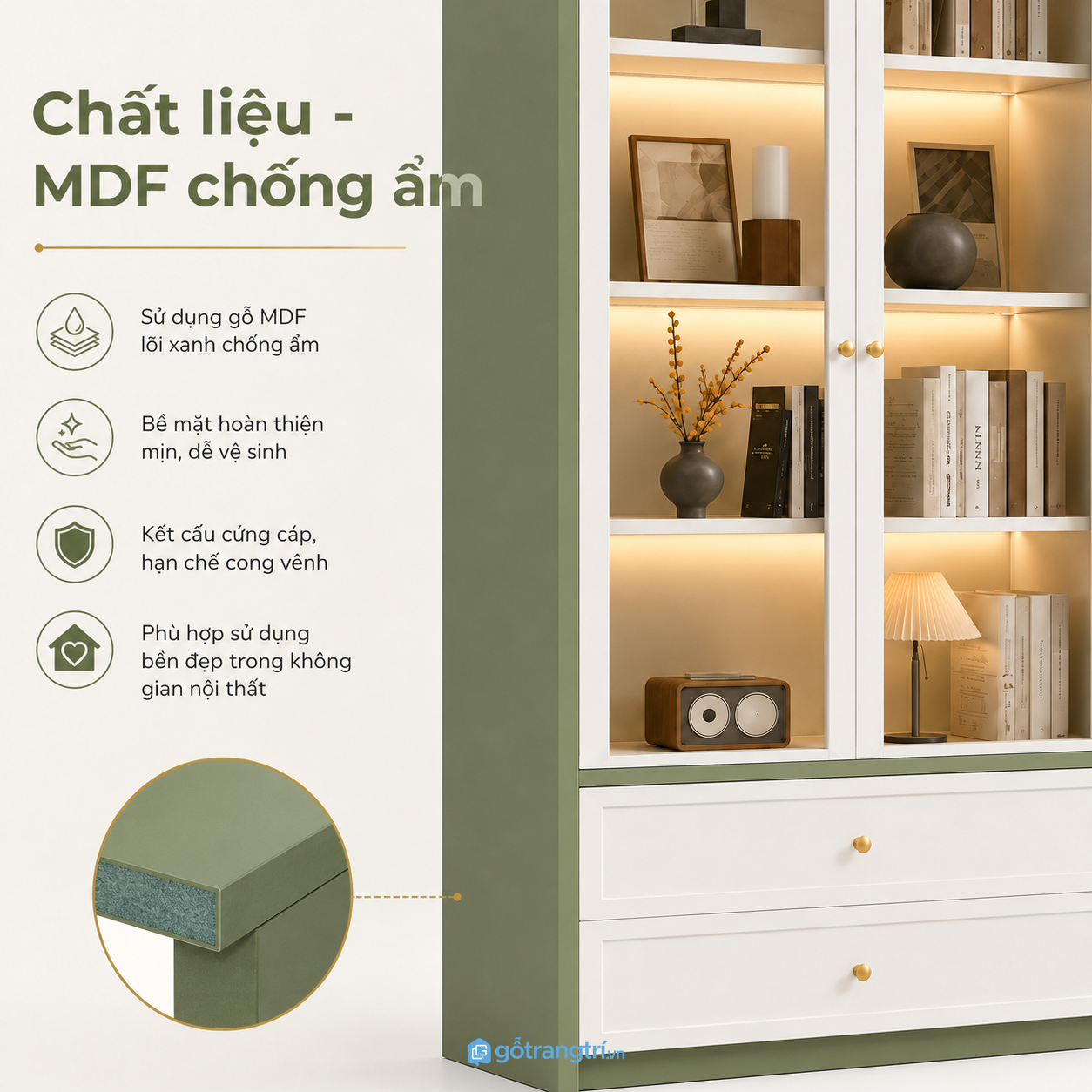 Chất liệu bền đẹp, sử dụng lâu dài