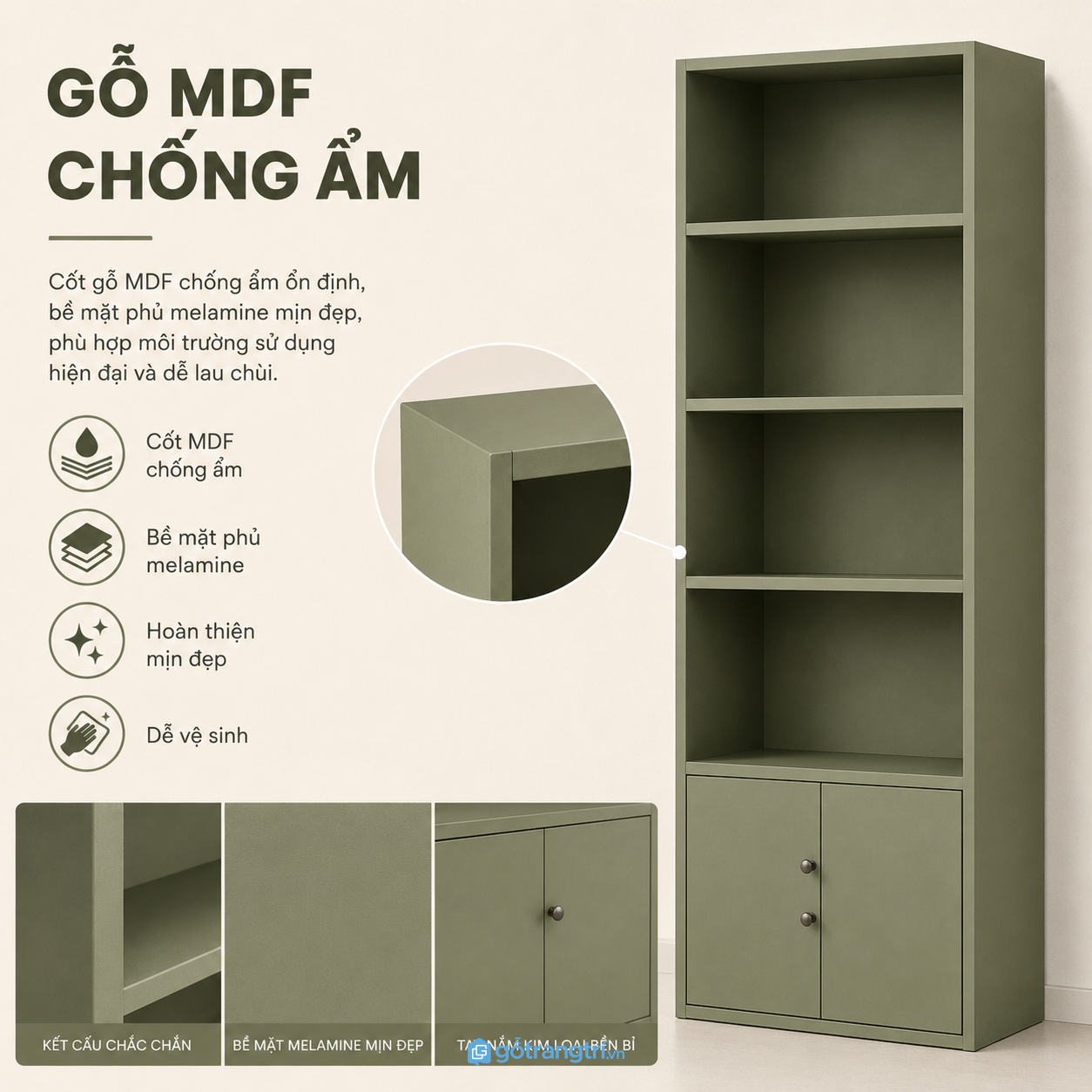 Chất liệu bền đẹp, sử dụng lâu dài