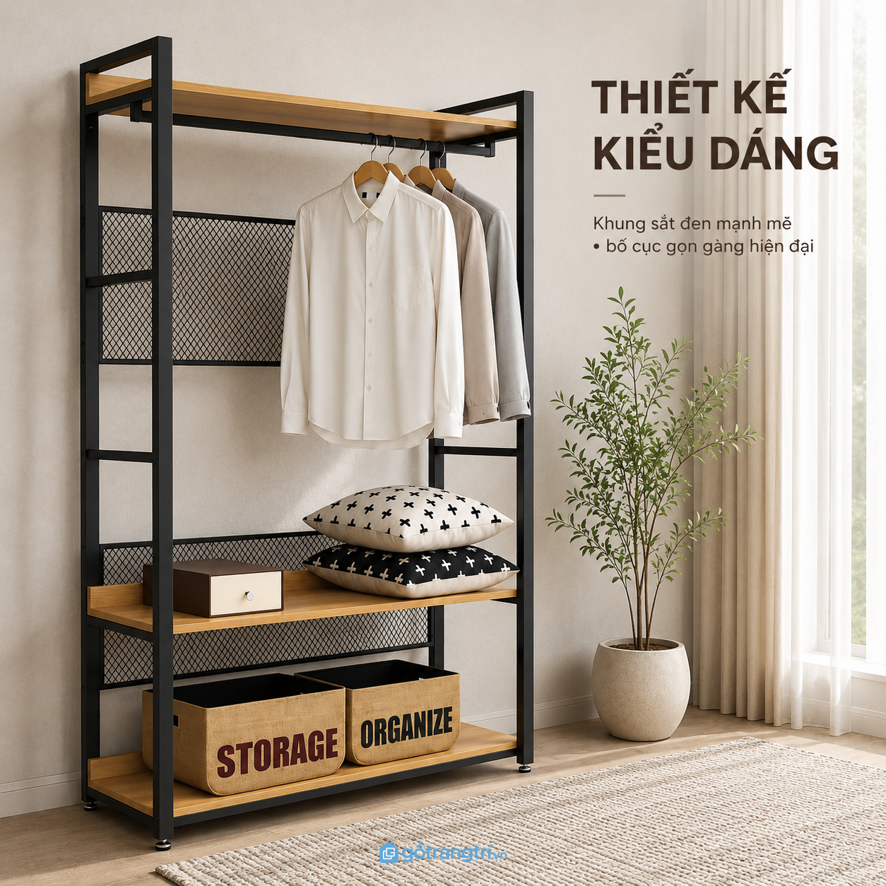 Dễ bố trí trong phòng ngủ, phòng trọ và shop nhỏ