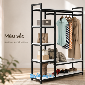 Dễ bố trí trong phòng ngủ và cửa hàng thời trang