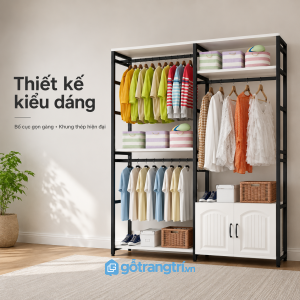 Dễ bố trí trong phòng ngủ và phòng thay đồ