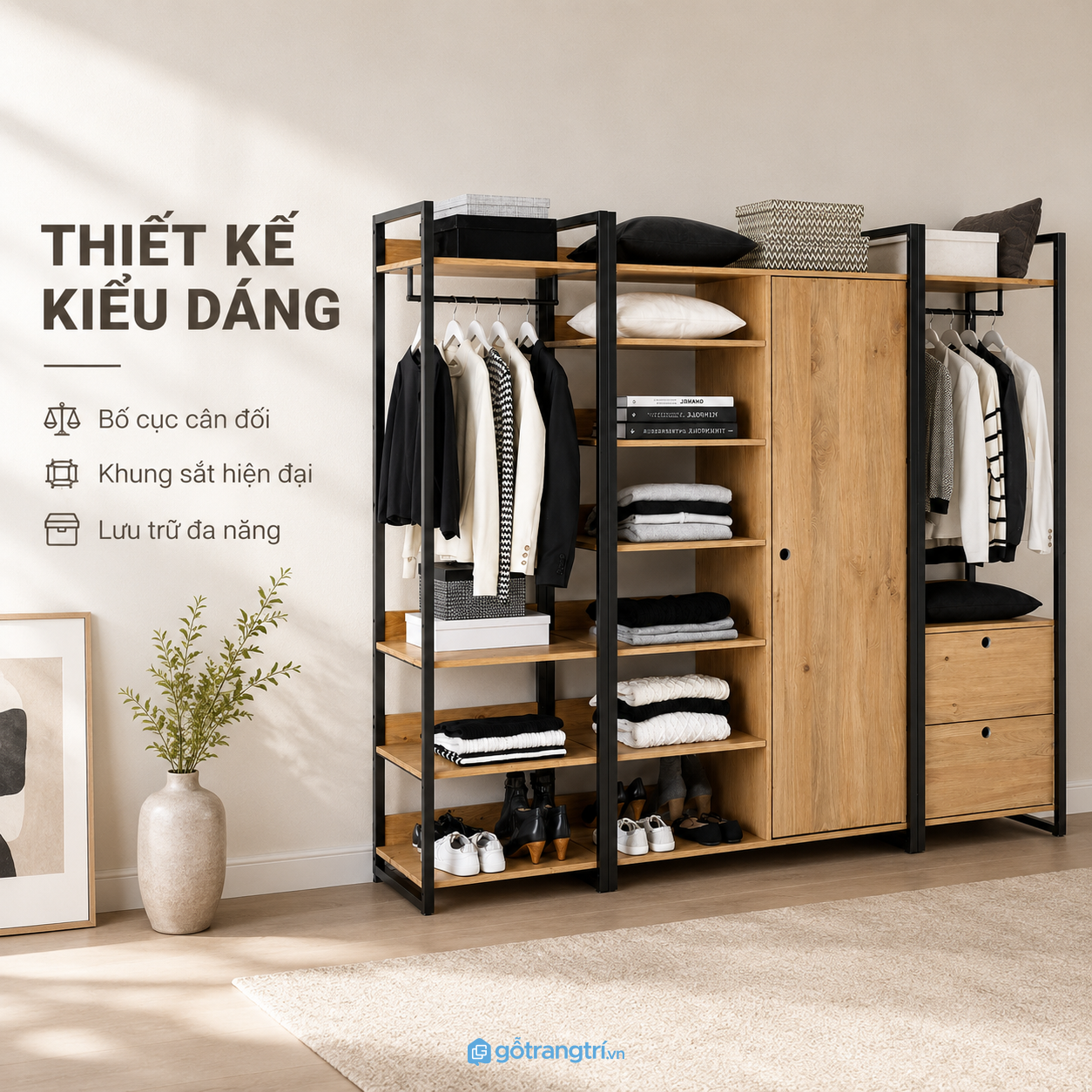 Dễ phối hợp với phòng ngủ và khu thay đồ Dễ phối hợp với phòng ngủ và khu thay đồ