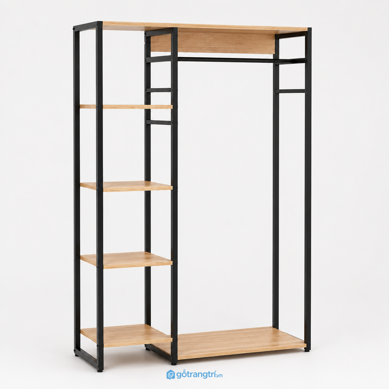 Giá treo quần áo khung sắt 1m2 nhiều tầng GHS-1016 - hình ảnh thực tế 1 Giá treo quần áo khung sắt 1m2 nhiều tầng GHS-1016 - hình ảnh thực tế 1