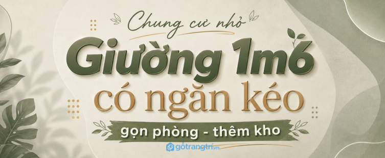 Giường ngủ bọc nệm có hộc kéo cho phòng ngủ nhỏ: thêm kho mà vẫn êm và gọn