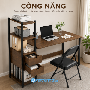Hai ngăn kéo và nhiều tầng lưu trữ