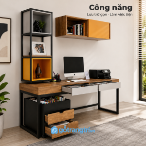 Hệ tủ di động và nhiều khoang lưu trữ tiện dụng