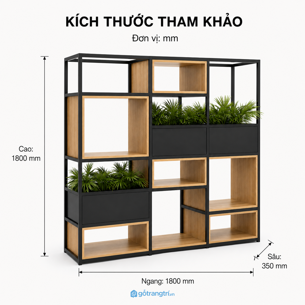 Kệ trang trí khung sắt gỗ có hộc lưu trữ tối ưu công năng và thẩm mỹ Kệ trang trí khung sắt gỗ có hộc lưu trữ tối ưu công năng và thẩm mỹ