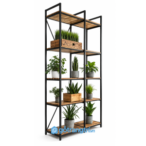 Kệ trưng bày khung sắt 1m 5 tầng GHS-1018