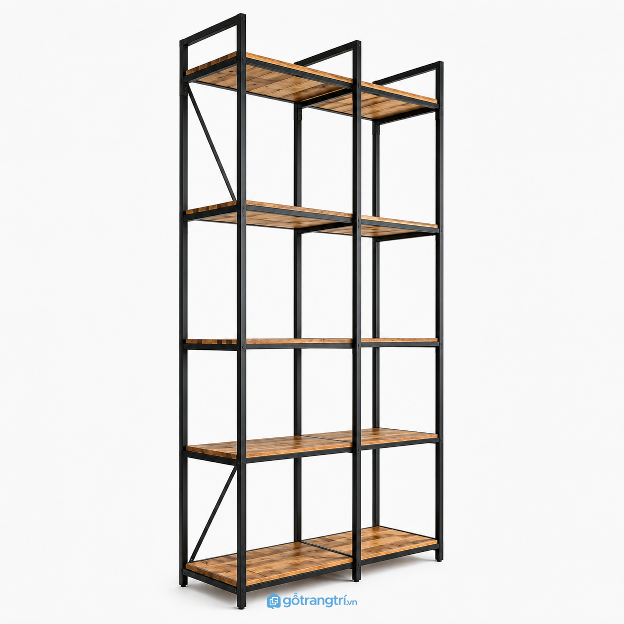Kệ trưng bày khung sắt 1m 5 tầng GHS-1018 - hình ảnh thực tế 1