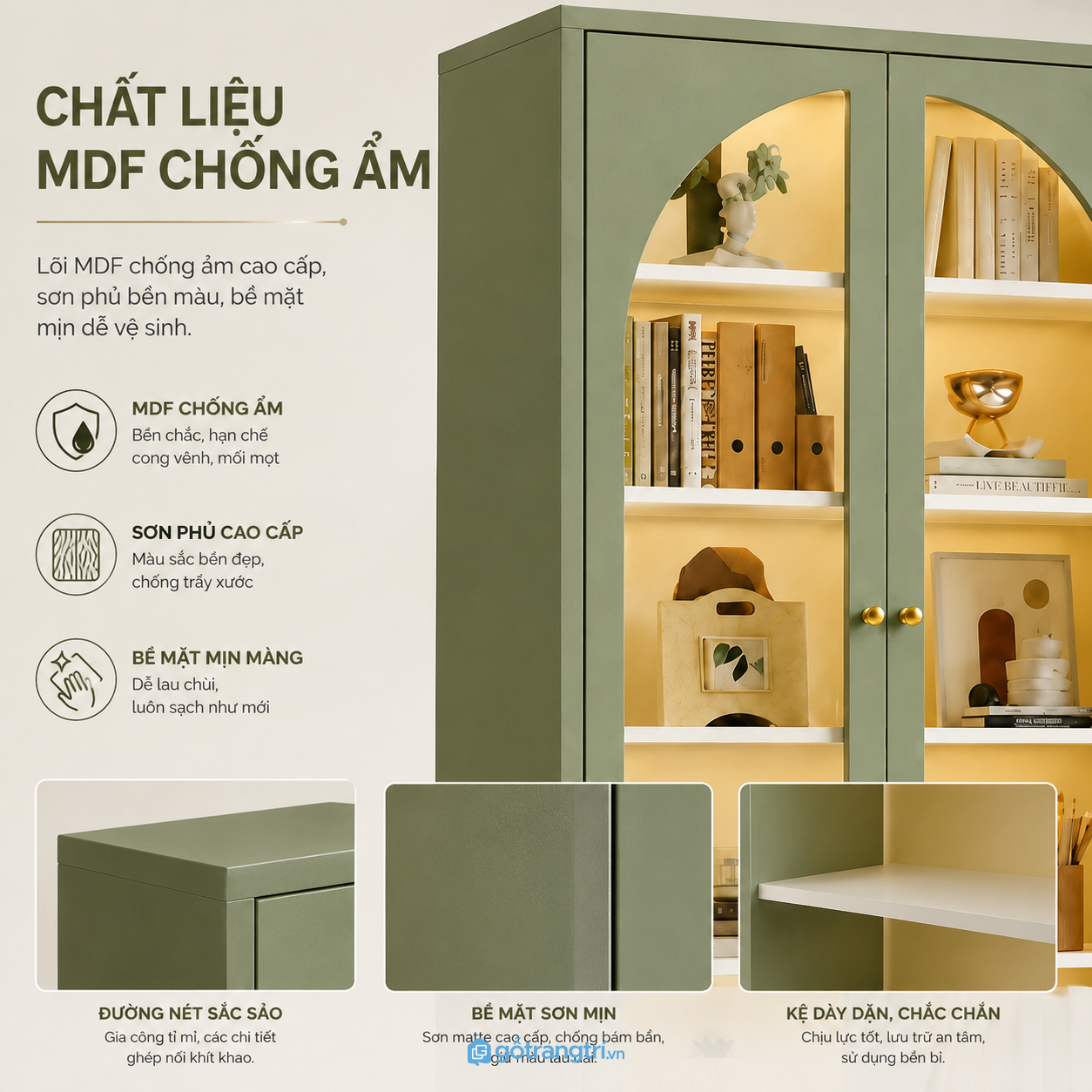 Chất liệu bền đẹp, phù hợp sử dụng lâu dài Chất liệu bền đẹp, phù hợp sử dụng lâu dài