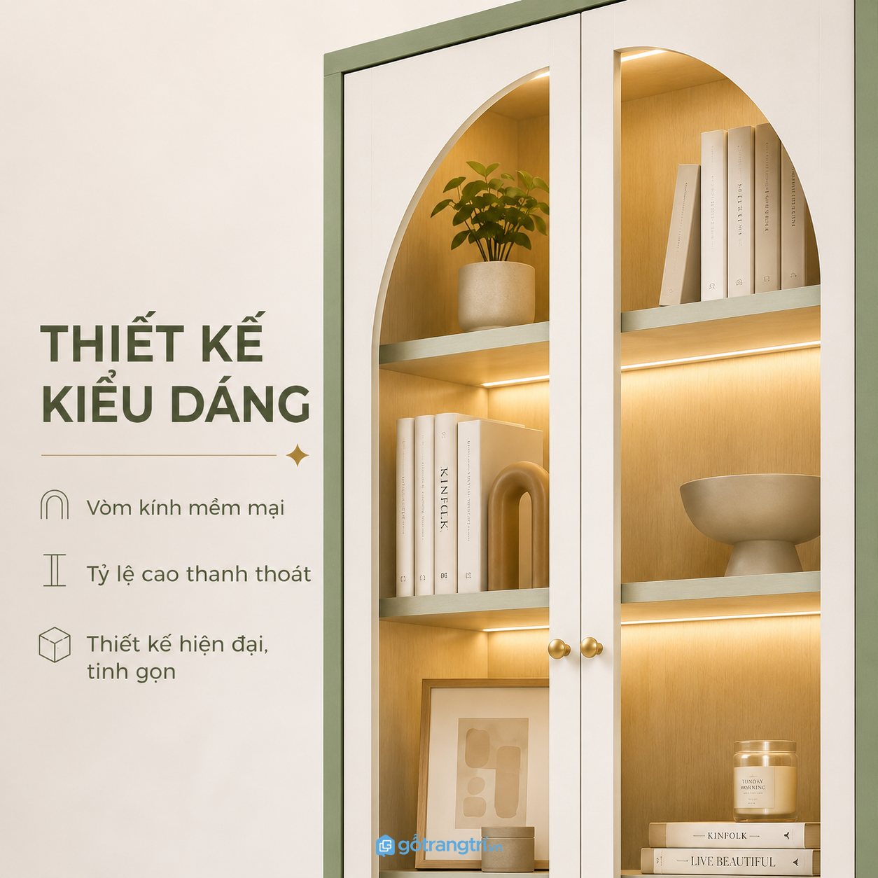 Kết hợp lưu trữ và trưng bày trong cùng một sản phẩm