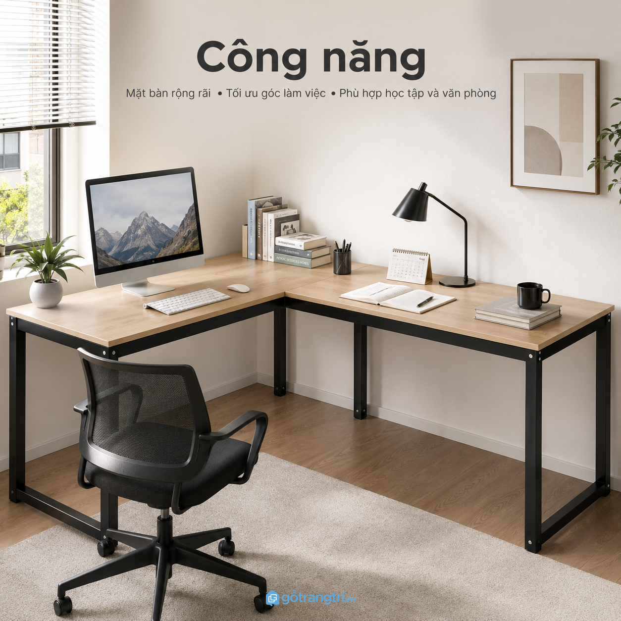 Không gian làm việc rộng đáp ứng nhiều nhu cầu Không gian làm việc rộng đáp ứng nhiều nhu cầu