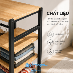 Không gian lưu trữ khoa học cho quần áo và phụ kiện