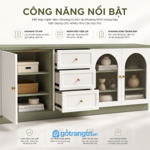 Không gian lưu trữ rộng, sắp xếp đồ dùng khoa học