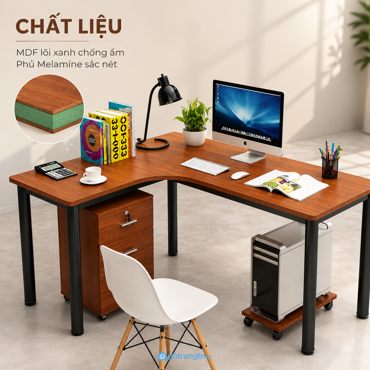 Khung kim loại chắc chắn, bề mặt dễ chăm sóc Khung kim loại chắc chắn, bề mặt dễ chăm sóc