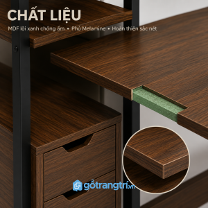 Khung sắt chắc chắn, bề mặt dễ vệ sinh