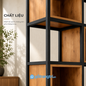 Khung sắt sơn tĩnh điện kết hợp gỗ bền đẹp