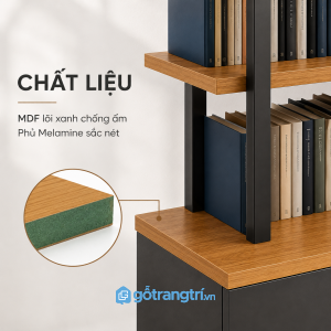 Khung thép chắc chắn kết hợp gỗ bền đẹp