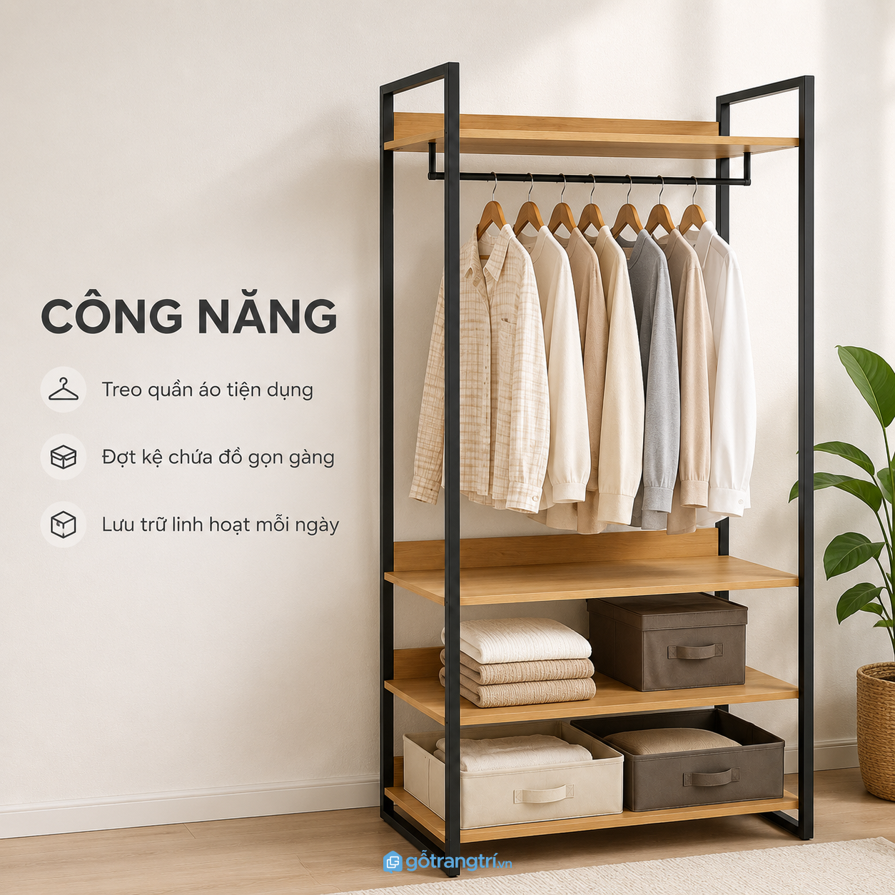 Lưu trữ quần áo và phụ kiện khoa học