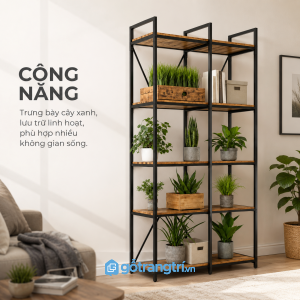 Năm tầng lưu trữ chia thành nhiều khoang tiện dụng