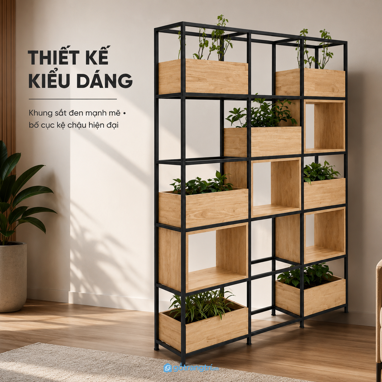 Phù hợp làm vách ngăn phòng khách và văn phòng Phù hợp làm vách ngăn phòng khách và văn phòng