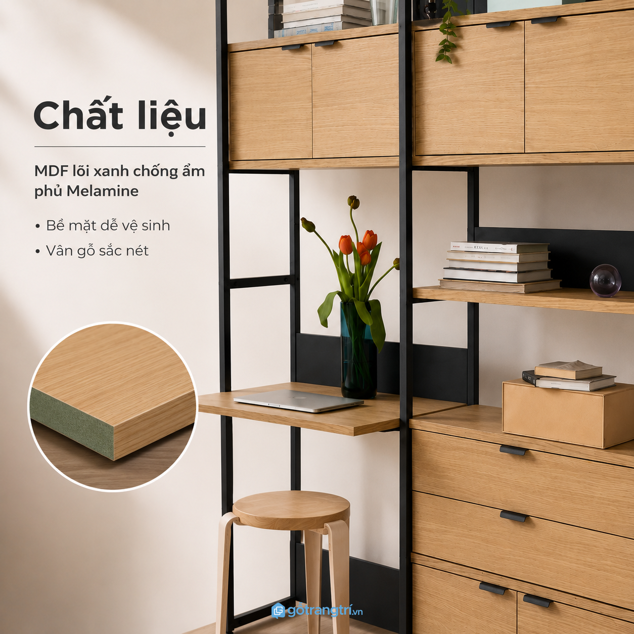 Phù hợp nhiều không gian sống và làm việc