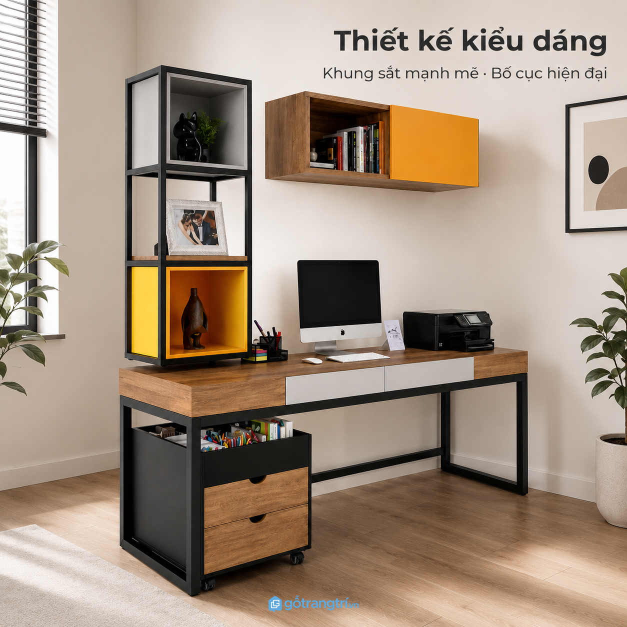 Phù hợp phòng làm việc tại nhà và văn phòng cá nhân