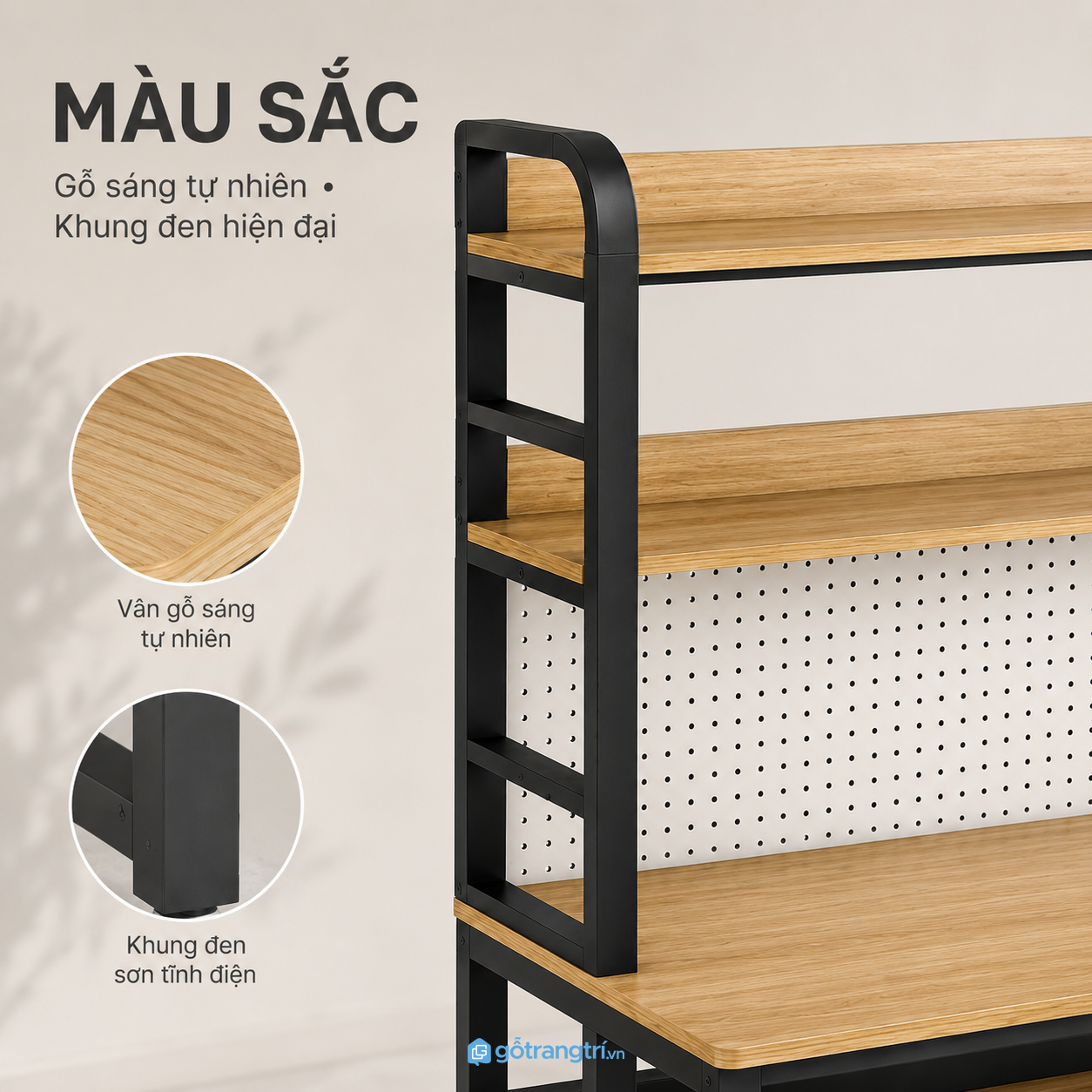 Phù hợp với nhiều không gian làm việc và học tập