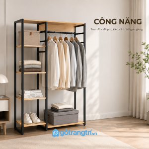 Thanh treo rộng kết hợp nhiều tầng lưu trữ