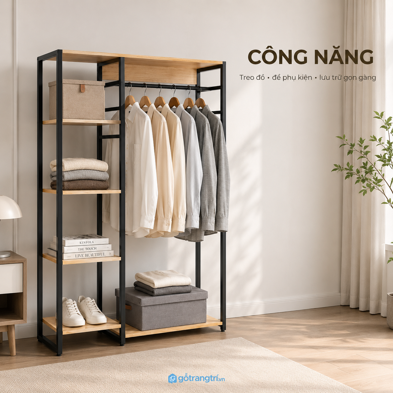 Thanh treo rộng kết hợp nhiều tầng lưu trữ Thanh treo rộng kết hợp nhiều tầng lưu trữ