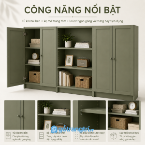 Thiết kế cân đối giữa lưu trữ và trưng bày
