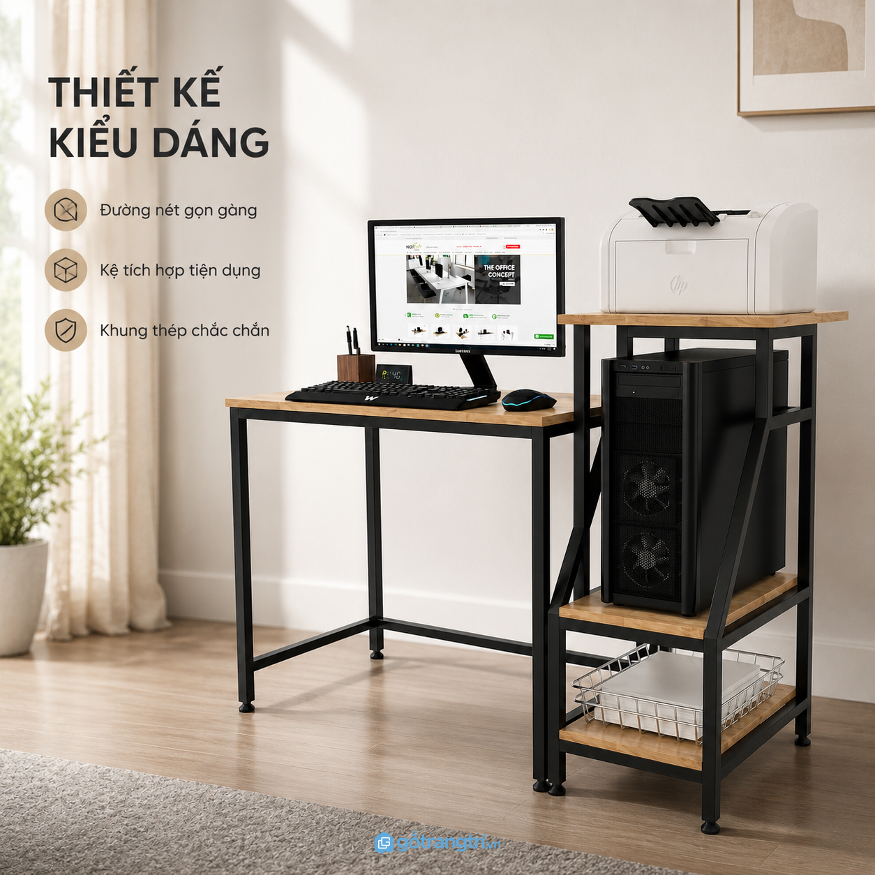 Thiết kế chữ L giúp tận dụng tối đa diện tích Thiết kế chữ L giúp tận dụng tối đa diện tích