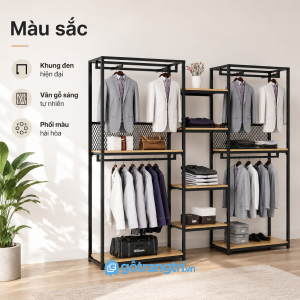 Thiết kế hai khoang treo cân đối, hiện đại