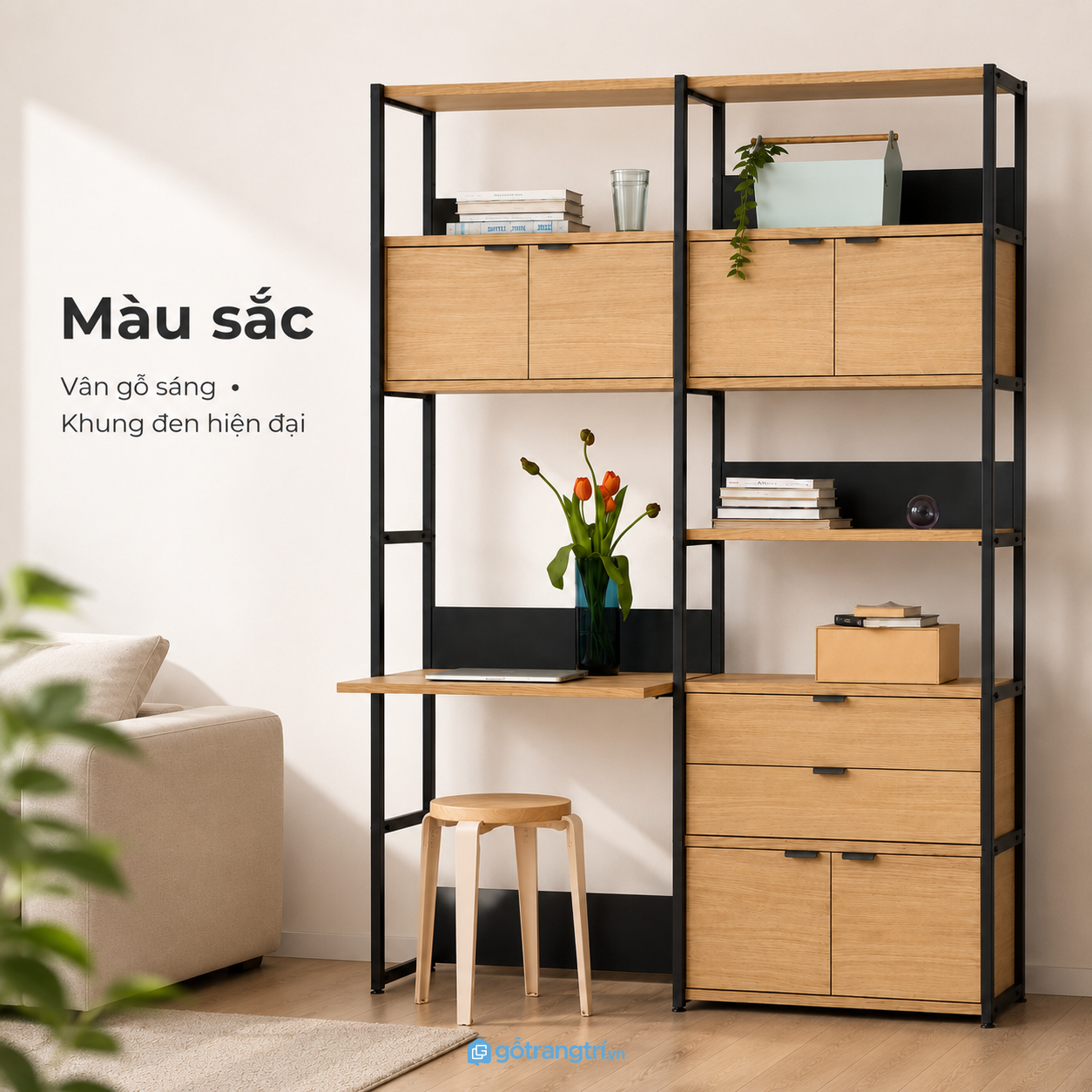 Thiết kế hiện đại mang đậm phong cách công nghiệp