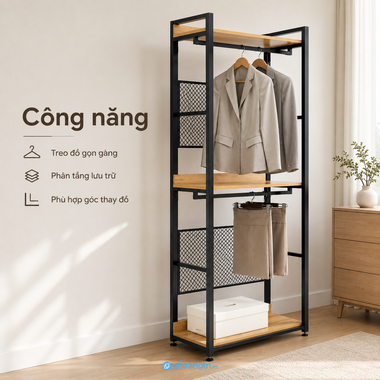 Thiết kế hiện đại phù hợp nhiều không gian