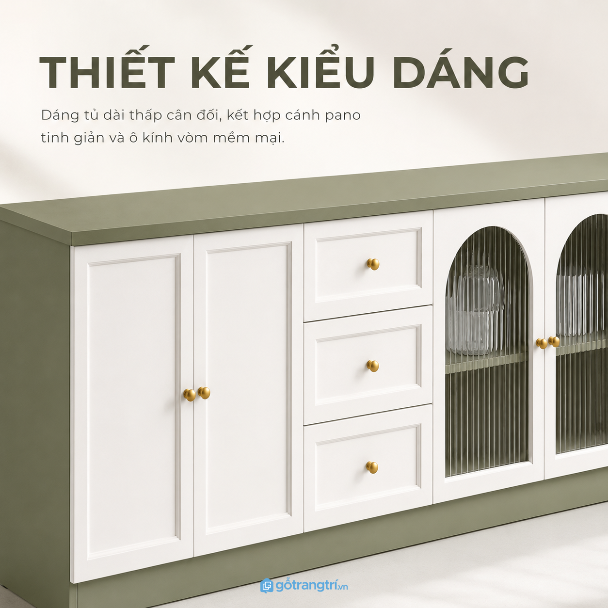 Thiết kế hiện đại phù hợp nhiều phong cách nội thất