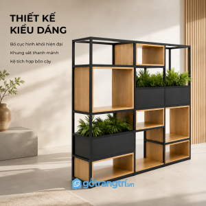 Thiết kế hiện đại với bố cục lưu trữ khoa học