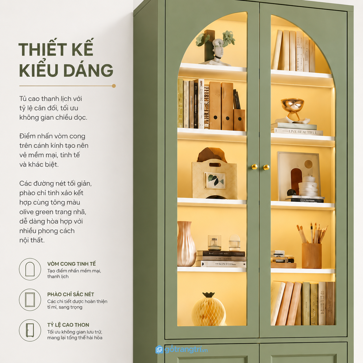 Thiết kế hiện đại với đường nét mềm mại Thiết kế hiện đại với đường nét mềm mại