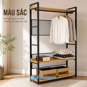 Thiết kế khung sắt hiện đại, gọn và thoáng