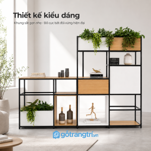 Thiết kế mở hiện đại, chia không gian tự nhiên