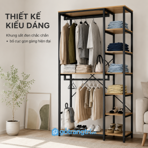 Thiết kế mở hiện đại giúp không gian thông thoáng