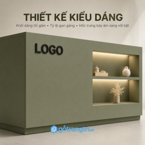 Thiết kế tối giản kết hợp khu vực trưng bày nổi bật